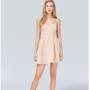 Aritzia Talula Beverly Hills Metallic Stripe Dress